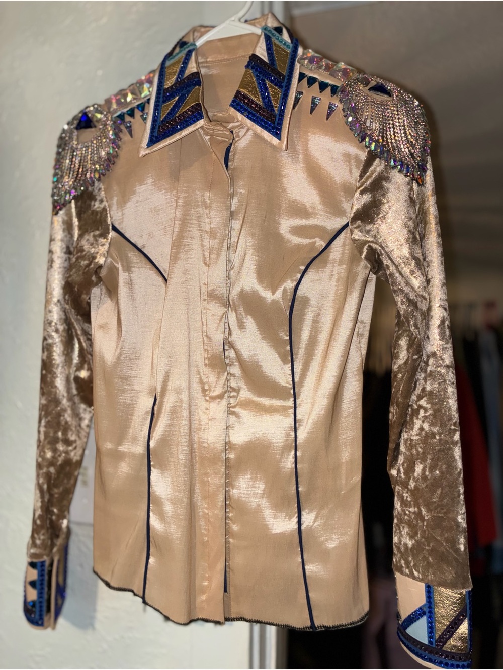 Champagne Women’s Day Shirt/ Horsemanship top